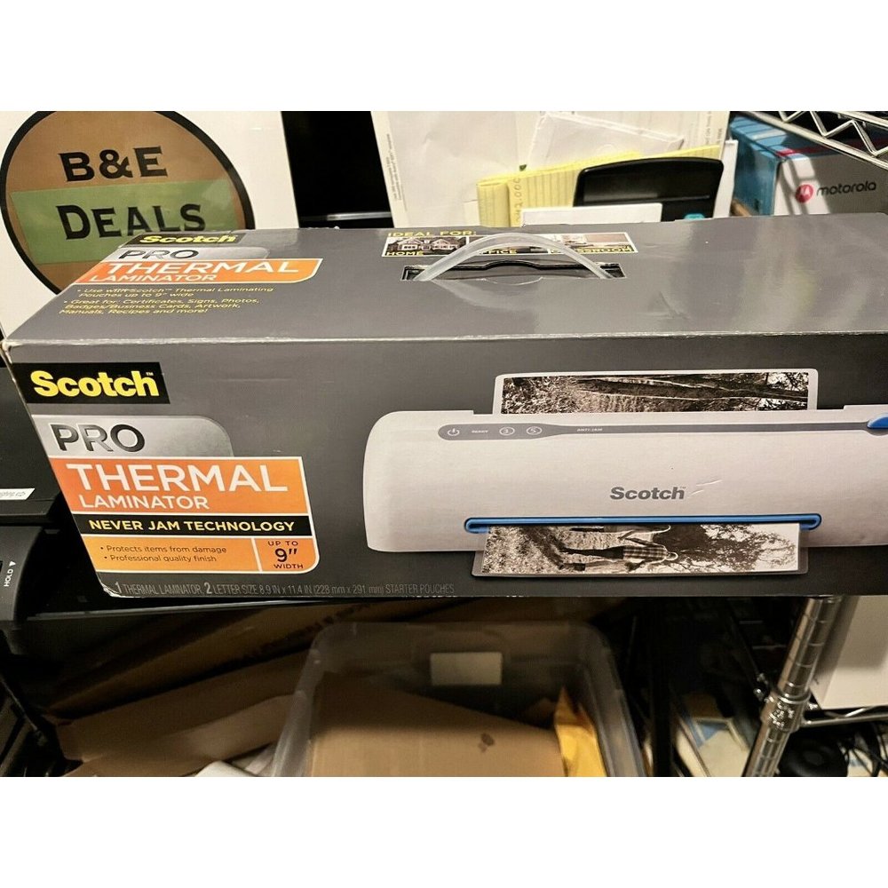 Scotch Pro Thermal Laminator with Never Jam Technology